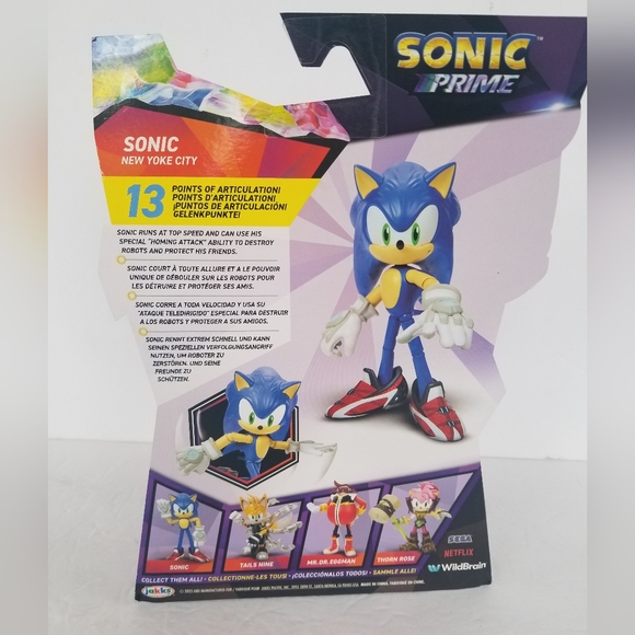 Netflix Sonic Prime Sonic New Yoke City 5" figure - Picture 3 of 3